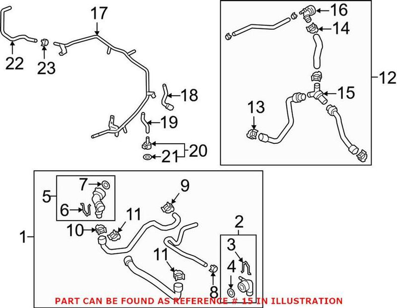 VW Engine Coolant Thermostat 7E0820295B