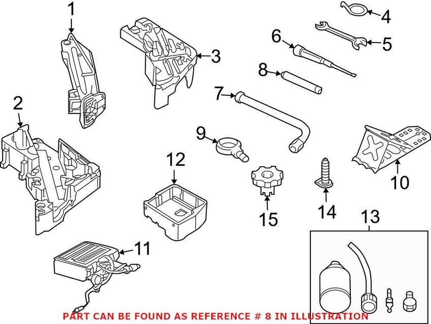 Genuine VW/Audi VW Vehicle Lifting Jack Handle 7L0012223
