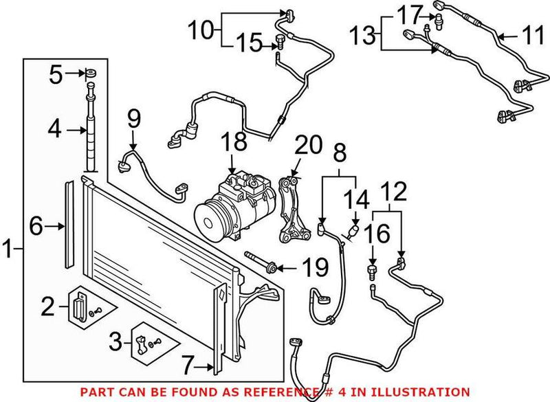 Genuine VW/Audi VW A/C Receiver Drier 7L0898191A
