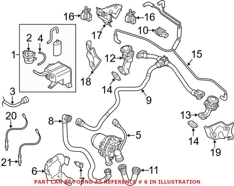 Genuine VW/Audi Secondary Air Injection Pump Bracket 7L0906287B