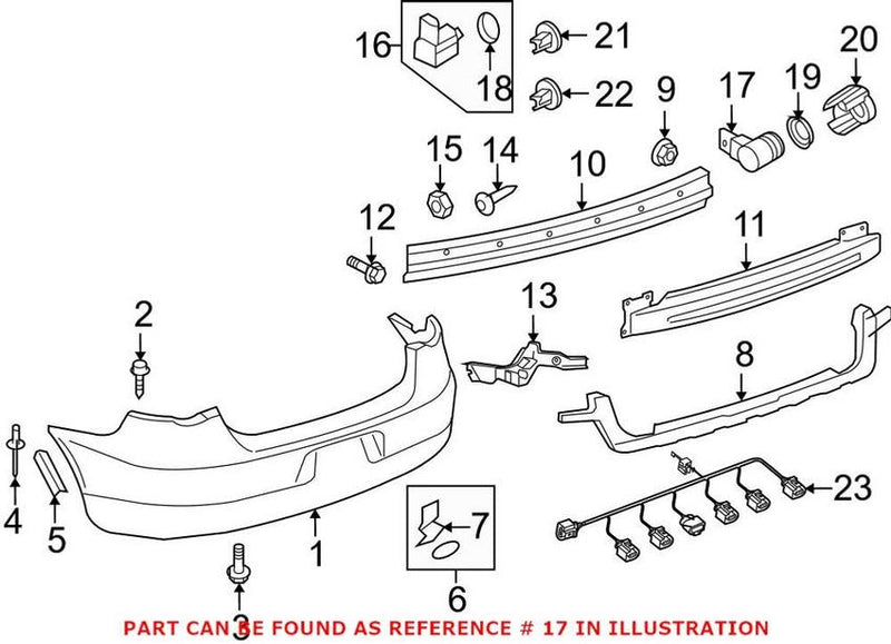 Porsche VW Park Assist Sensor – Front and Rear 7L5919275BGRU