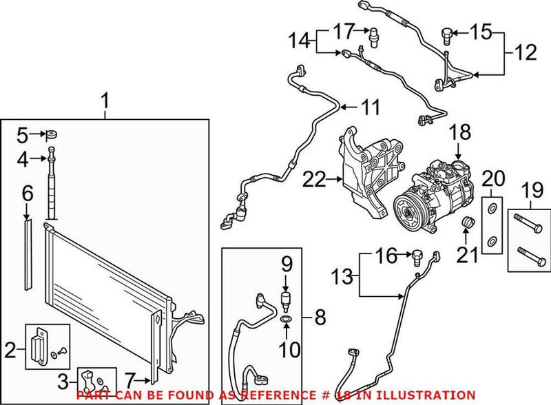 Genuine VW/Audi A/C Compressor 7L6820808