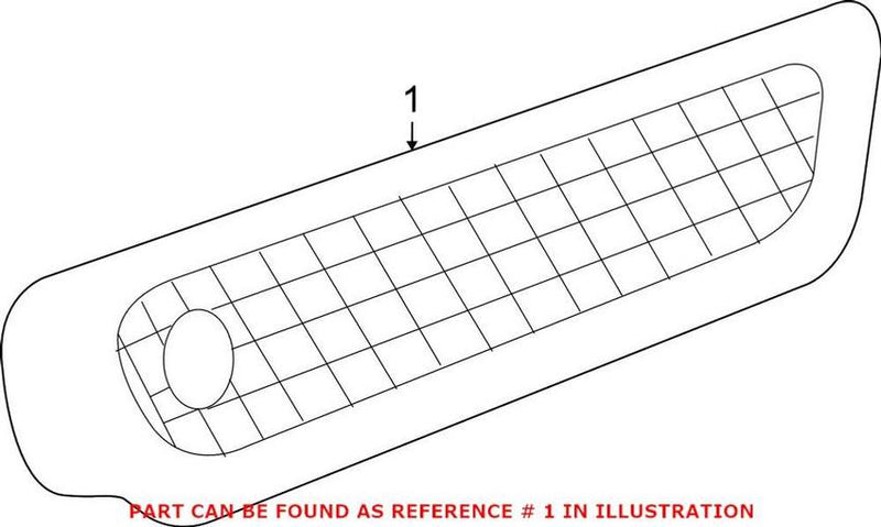 VW Bumper Reflector – Front Passenger Side 7L6945072D