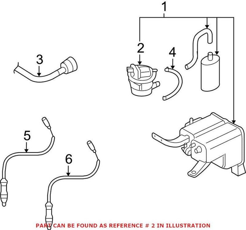 Genuine VW/Audi Evaporative Emissions System Leak Detection Assembly 7L8906271A