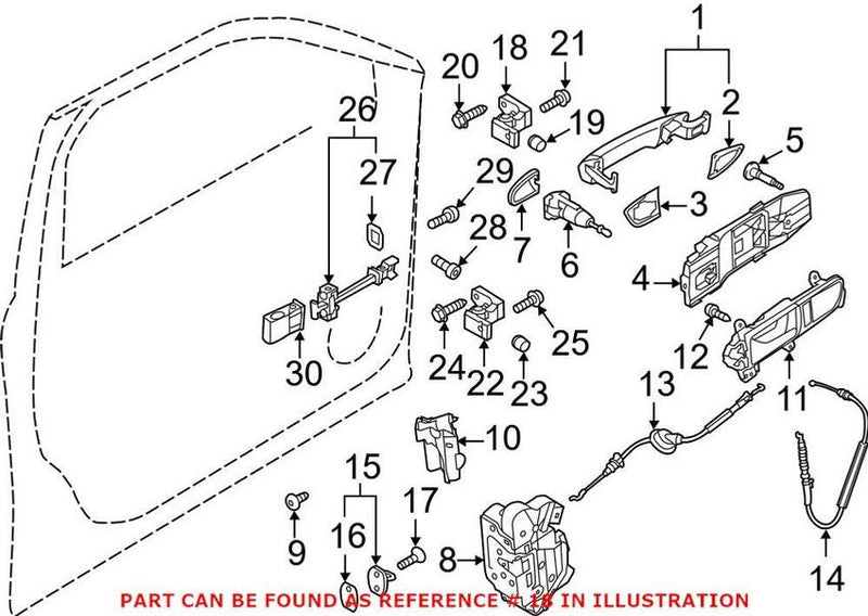 VW Door Hinge 7N0831401