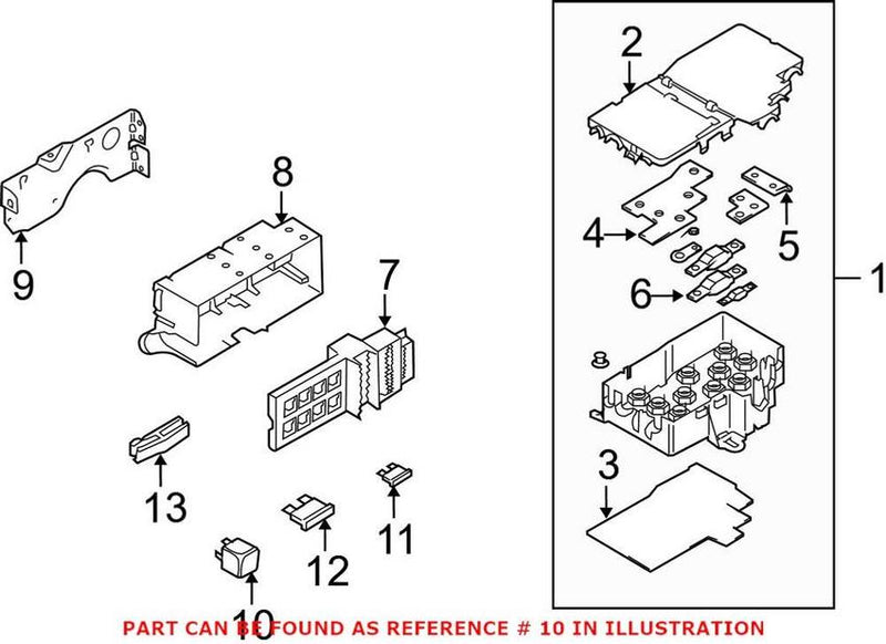 Genuine VW/Audi VW Starter Relay 7N0951253