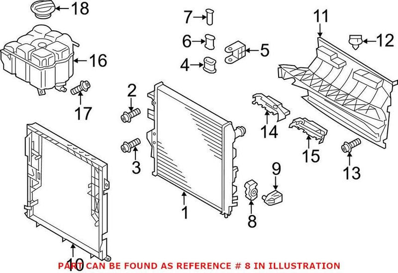 Radiator Mount Bushing – Lower