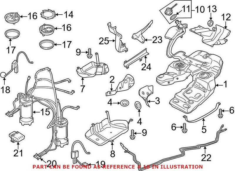 VW Fuel Tank Cap 7P0201550F