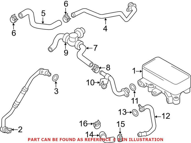 VW Auto Trans Oil Cooler 7P0317037