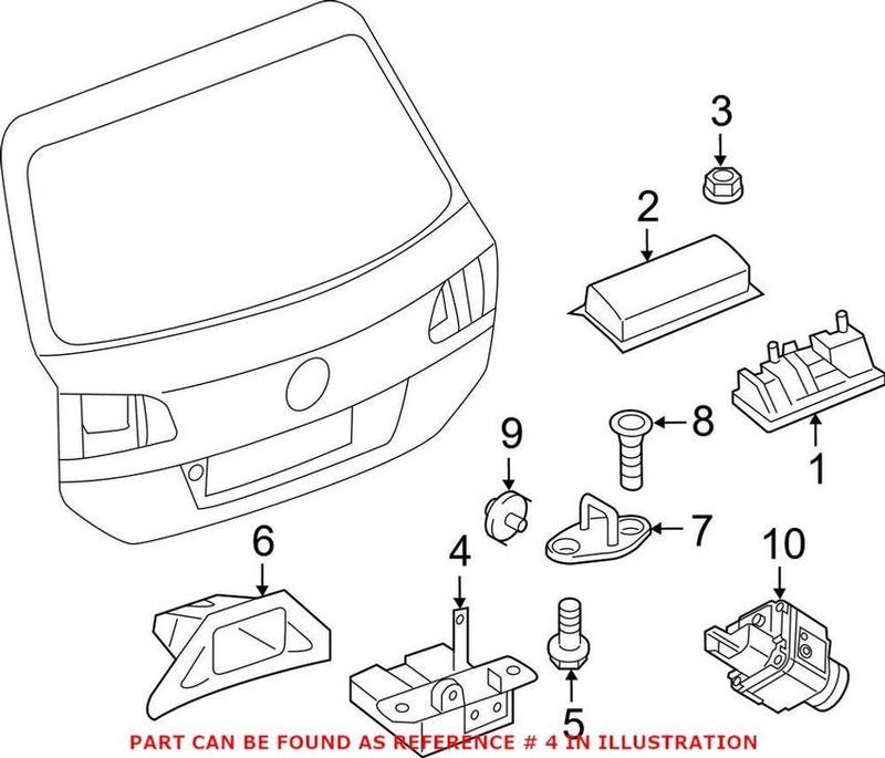 VW Trunk Lock Actuator Motor 7P0827505M