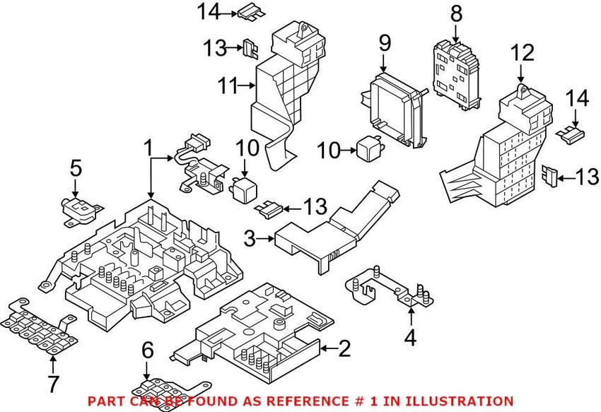 Genuine VW/Audi Fuse Box 7P0937548F – Genuine VW/Genuine VW/Audi