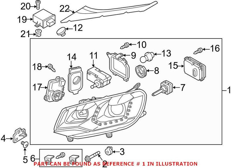Headlight Assembly – Passenger Side (Xenon)