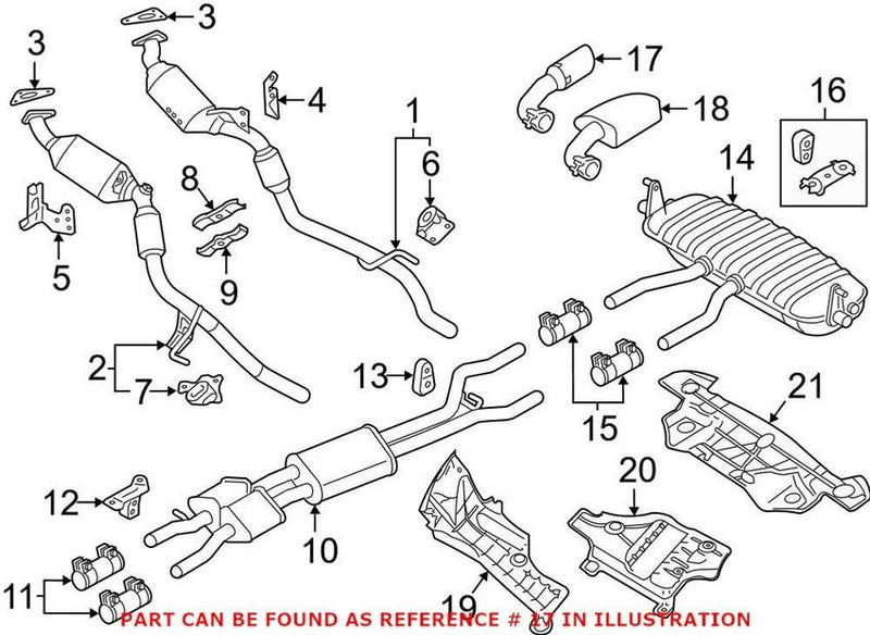 VW Exhaust Tip 7P6253682S