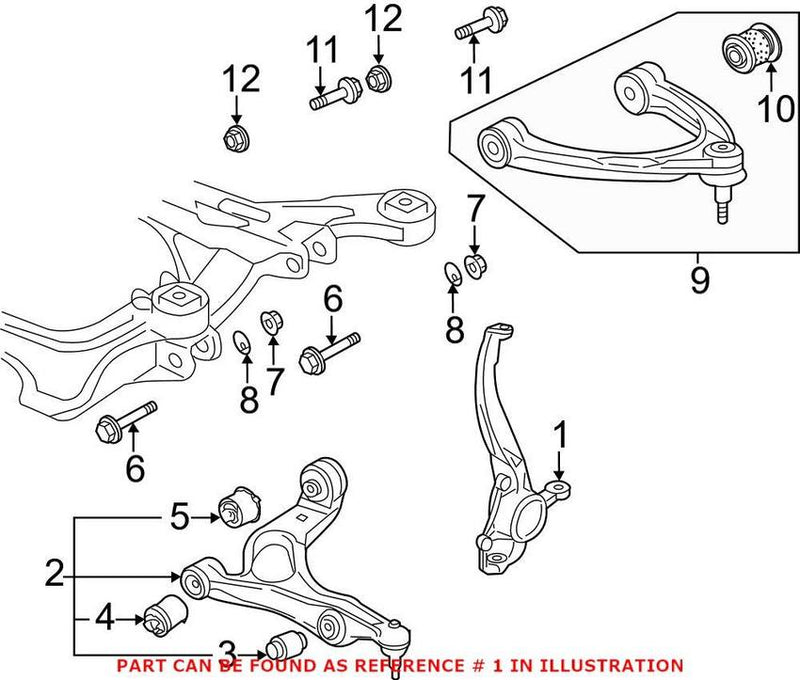VW Steering Knuckle – Front 7P6407245A