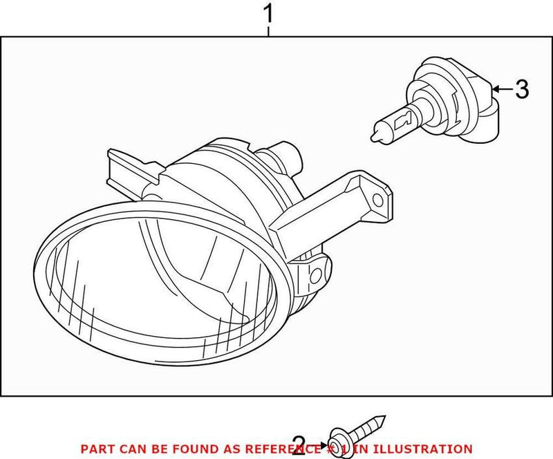 VW Foglight Assembly – Passenger Side (Halogen) 7P6941700F