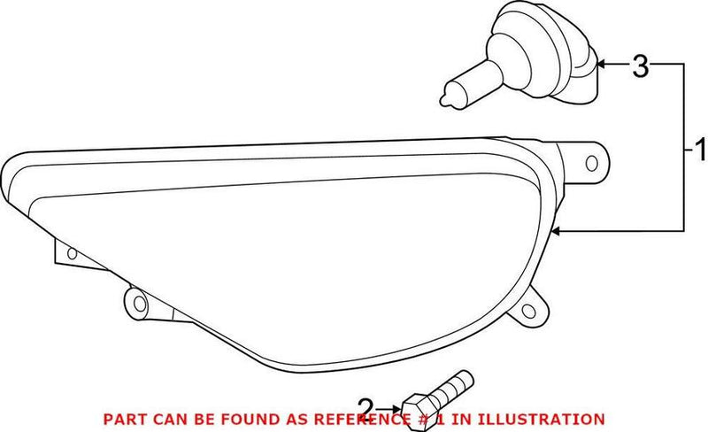 VW Fog Light – Front Passenger Side 7P6941700H
