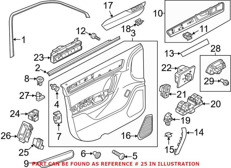 VW Courtesy Light – Front 7P6959831