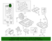 Genuine Porsche parts diagram
