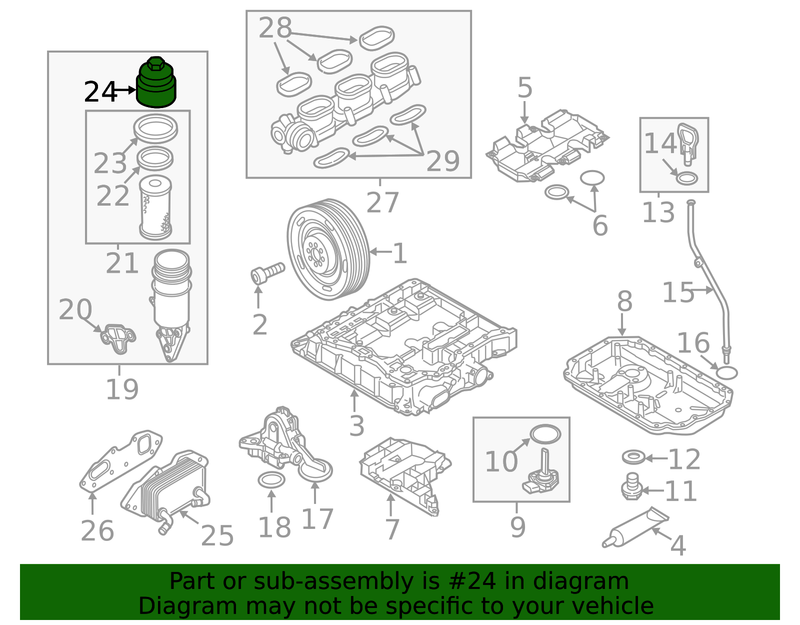 Genuine Porsche parts diagram
