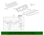 Genuine Porsche parts diagram