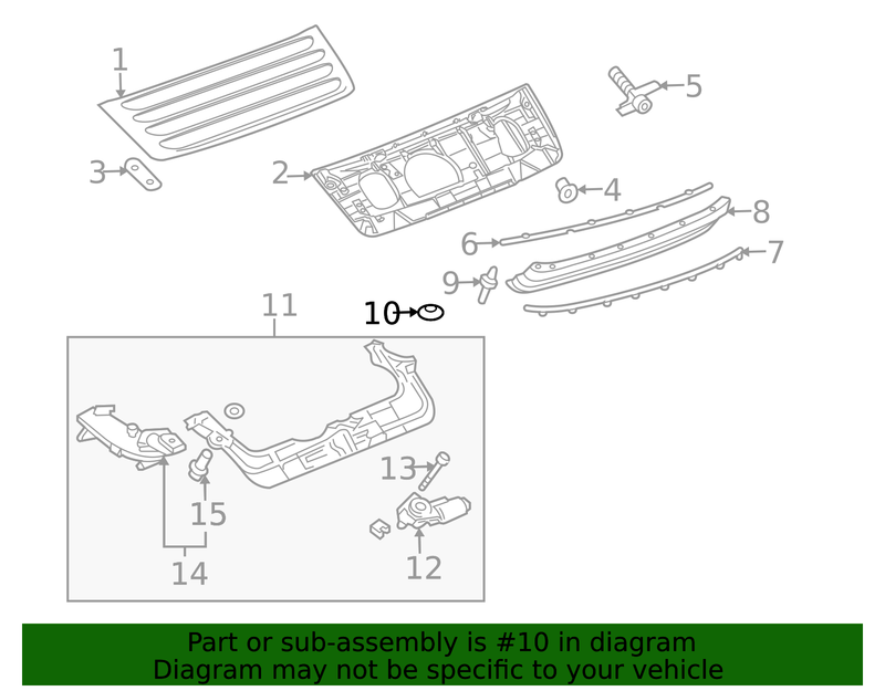Genuine Porsche parts diagram