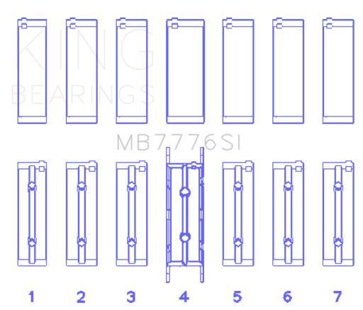 KING ENGINE BEARINGS MB7776SI