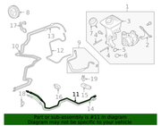 Genuine Porsche parts diagram