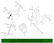 Genuine Porsche parts diagram