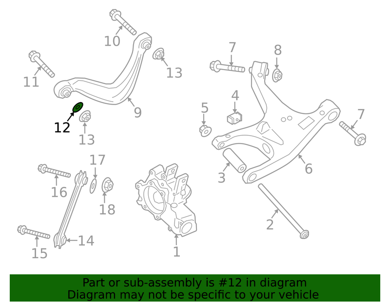 Genuine Porsche parts diagram