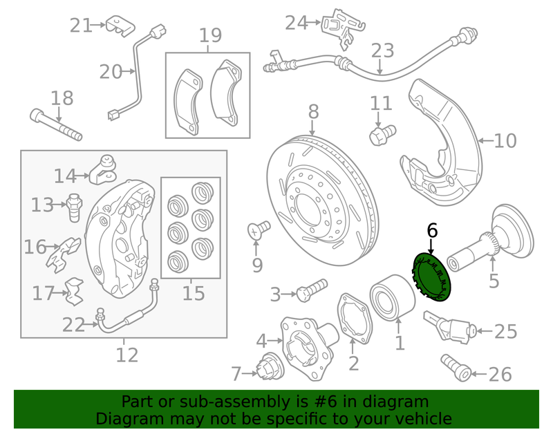 Part can be found as reference #6 in illustration
