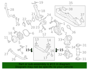 Genuine Porsche parts diagram