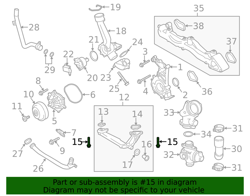Genuine Porsche parts diagram