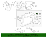 Part can be found as reference #11 in illustration