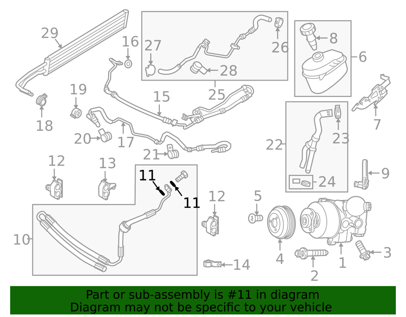 Genuine Porsche parts diagram
