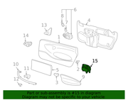 Genuine Porsche parts diagram