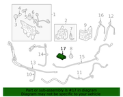 Genuine Porsche parts diagram