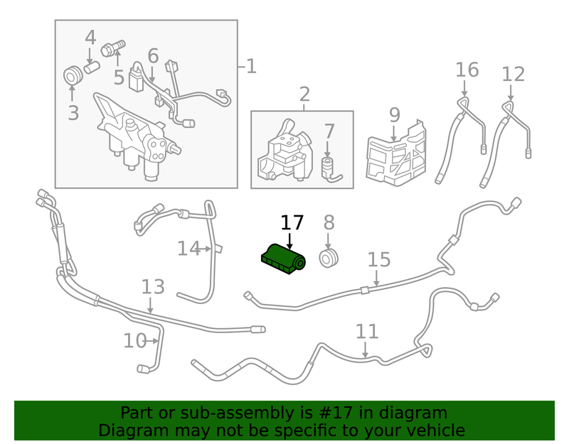 Genuine Porsche parts diagram