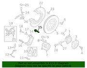Genuine Porsche parts diagram