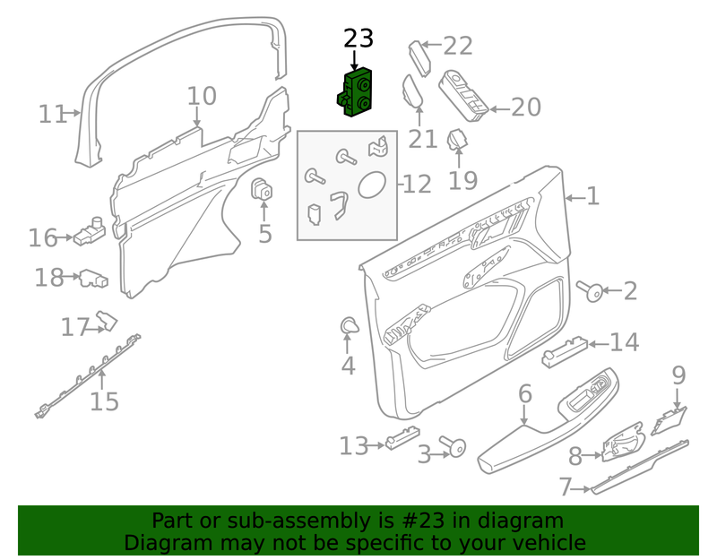 Part can be found as reference #23 in illustration