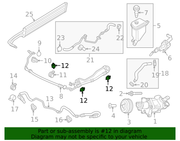 Genuine Porsche parts diagram