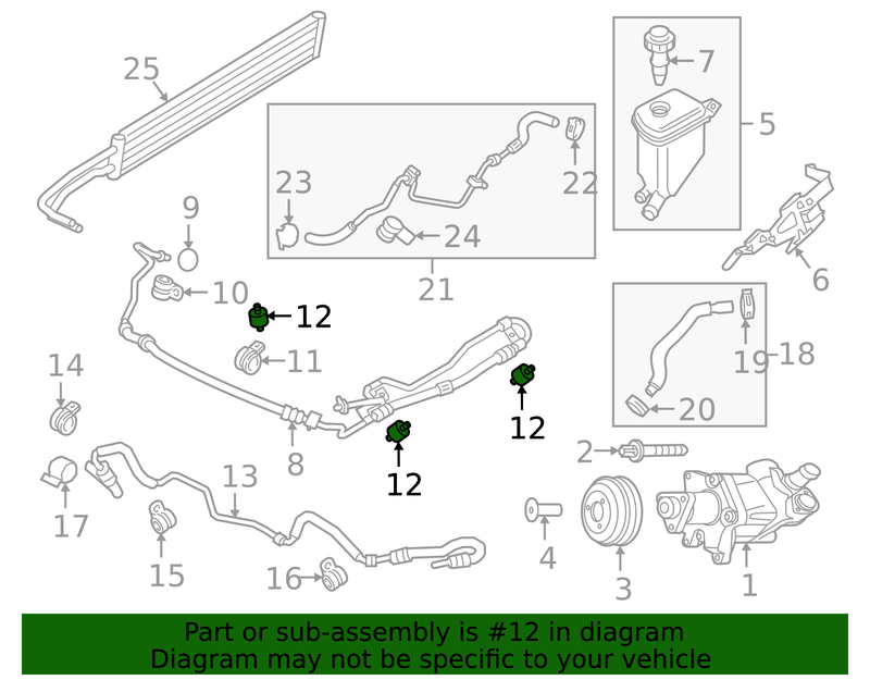 Genuine Porsche parts diagram