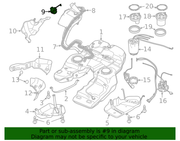 Genuine Porsche parts diagram
