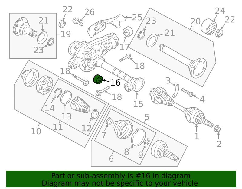 Genuine Porsche parts diagram