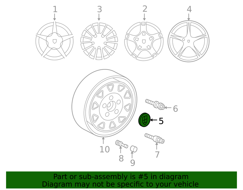 Part can be found as reference #5 in illustration