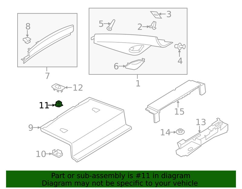 Genuine Porsche parts diagram