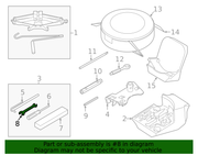 Genuine Porsche parts diagram