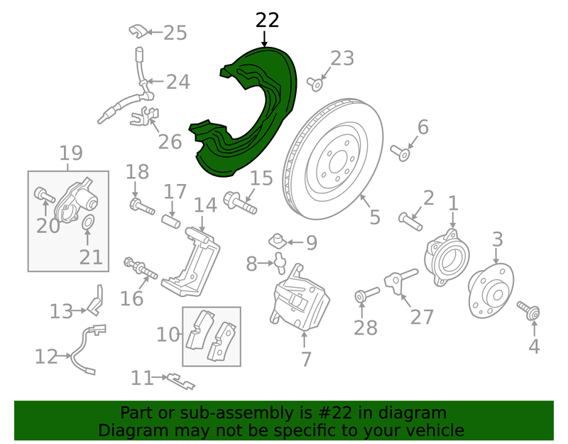Genuine Porsche parts diagram
