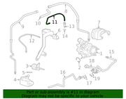 Genuine Porsche parts diagram