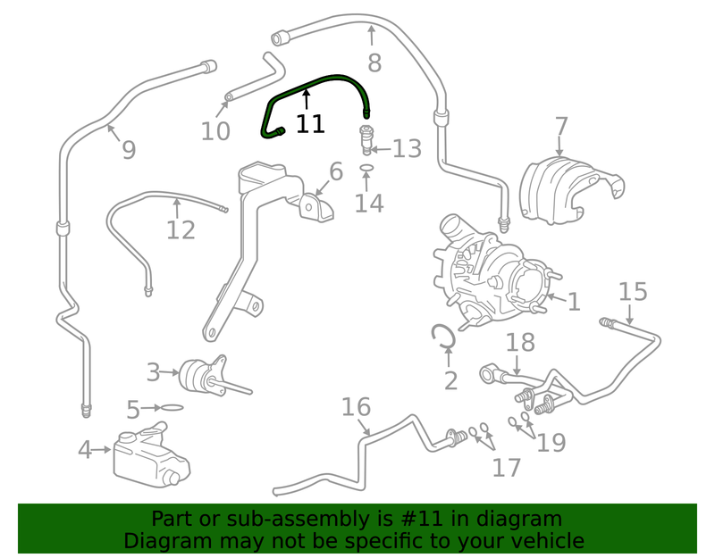 Genuine Porsche parts diagram