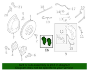 Genuine Porsche parts diagram